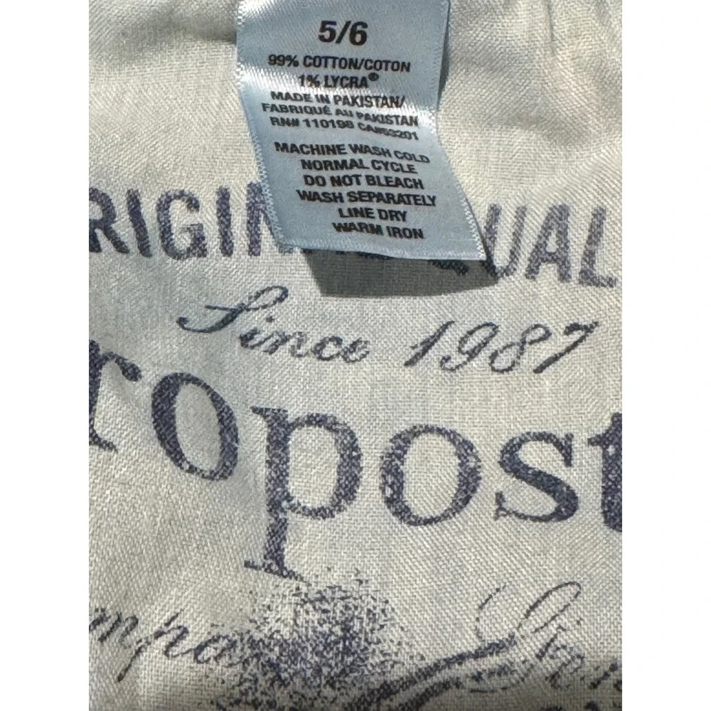 Vintage Y2K Aeropostale Flap Pocket Denim Bermuda Shorts Dark Wash Jorts Sz 5/6 - Picture 4 of 7